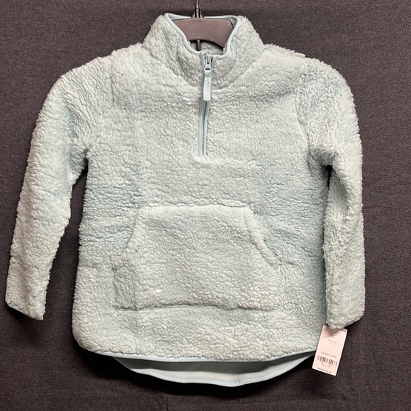 NWT - Carter’s Sherpa Fleece Pullover, Light Blue - Size 10 - Picture 3 of 8
